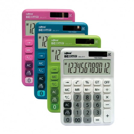 DOLPHIN Desktop Calculator DOL-2717 (12-Digits)
