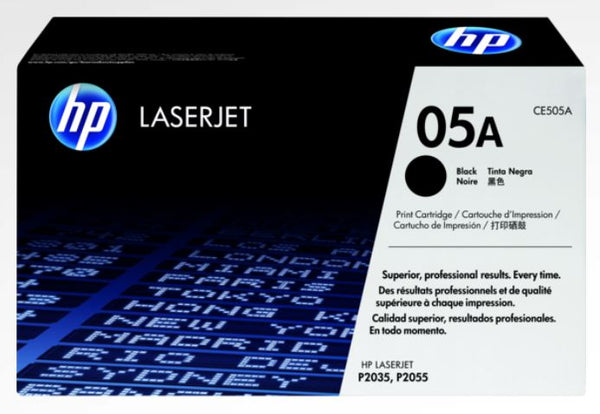 HP Laserjet Black Print Cartridge, yield approx 2300 PGs CE505A