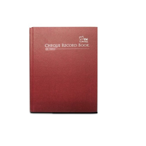 Uni Paper Cheque Record Book SCKB103
