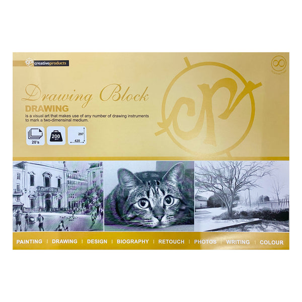 CP Drawing Block 200gsm A3 Size (20 Sheets)