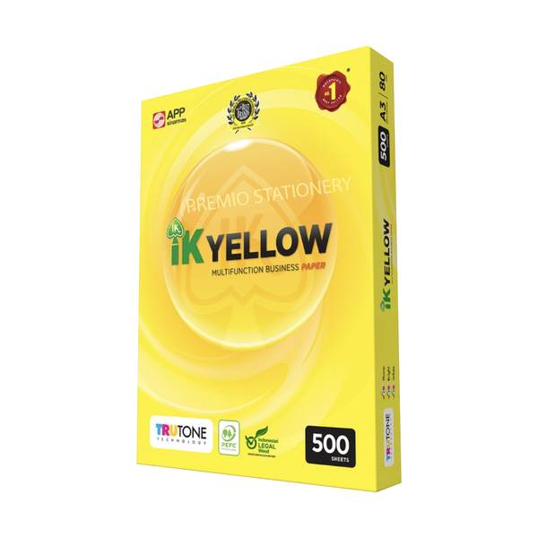 IK Yellow Paper - A3 80GSM (1 ream)