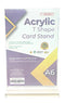 NISO ACRYLIC T SHAPE CARD STAND