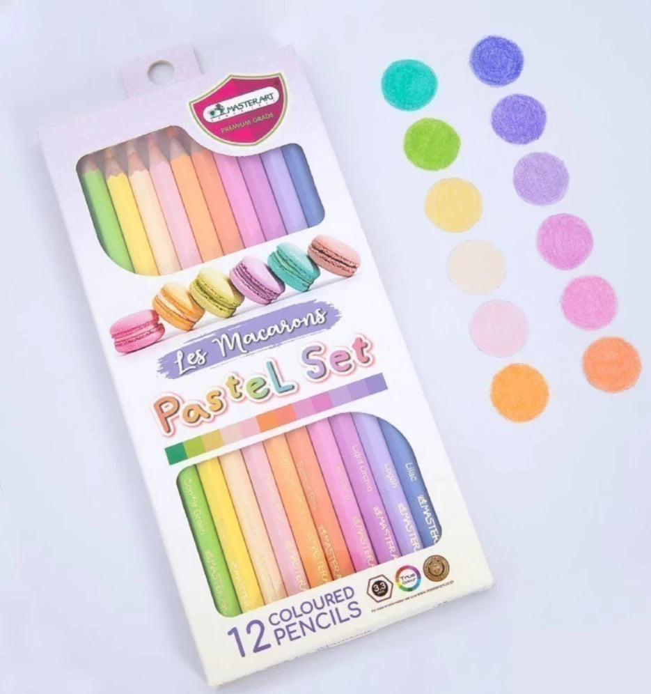 MASTERART COLOURED PENCILS 12C LES MACARONS PATELS