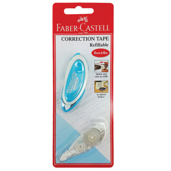 Faber Castell 5MM x 6M Correction Tape + Refill 169101N-11