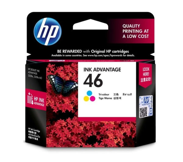 HP 46 Tri-color Ink Cartridge CZ638AA