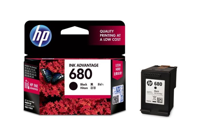 HP 680 Black Ink Cartridge F6V27AA