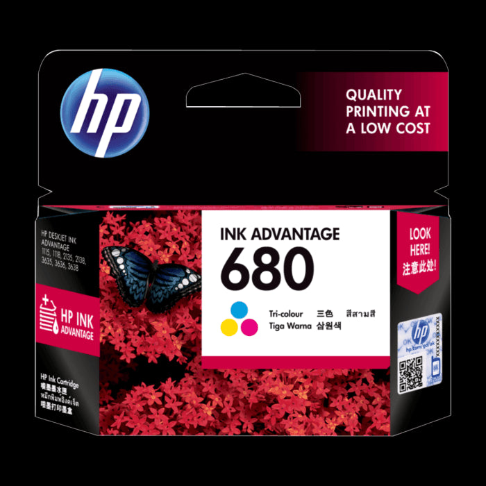 HP 680 Tri-color Ink Cartridge F6V26AA