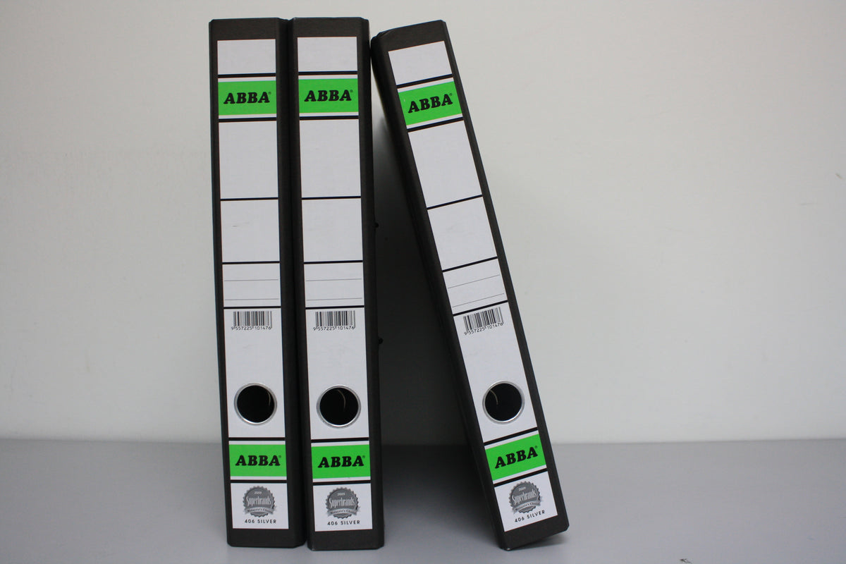 ABBA 2'' Lever Arch File #406 Silver F4 – Premio Stationery