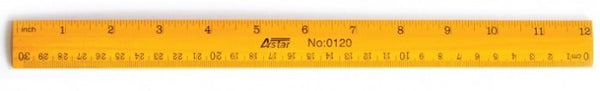 Astar 12'' Wooden Ruler