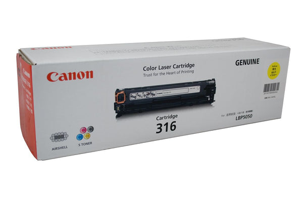 Canon Cartridge 316 (Y) LBP-5050/5050N (Yellow)(1,500 PGs)