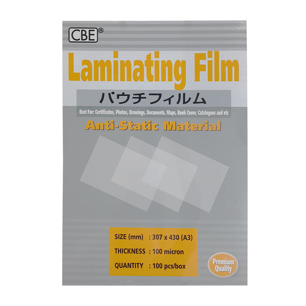 CBE Laminating Film 307 x 432 x 100 MIC - A3