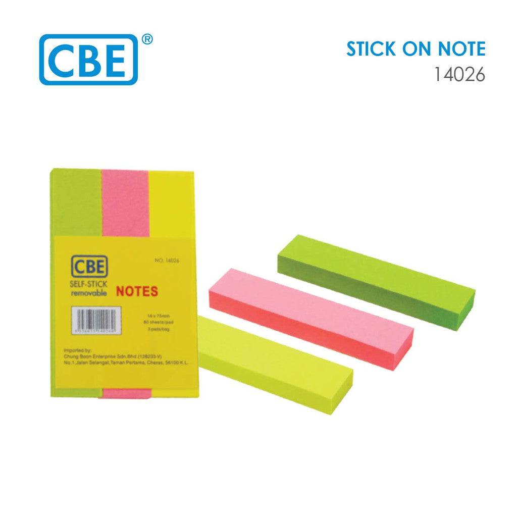 CBE Self-Stick Note 14026
