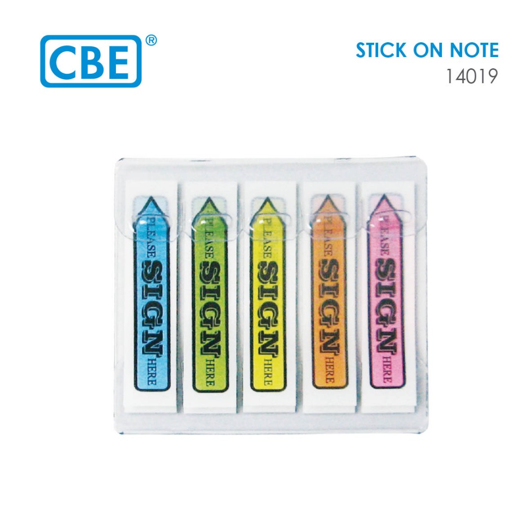 CBE Self-Stick Note P/Sign Here