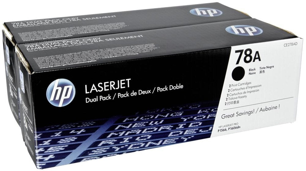 HP Laserjet CE278A Dual Pack Print Cartridge CE278AD