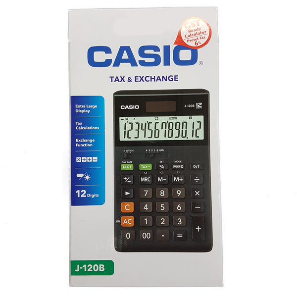 Casio & Tax Exchange 12 Digit J-120B
