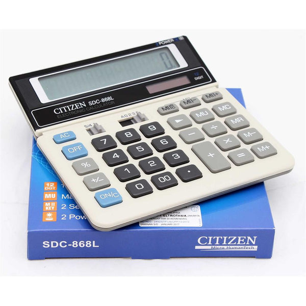 Citizen Micro Humantech Calculator 12-Digit SDC-868L
