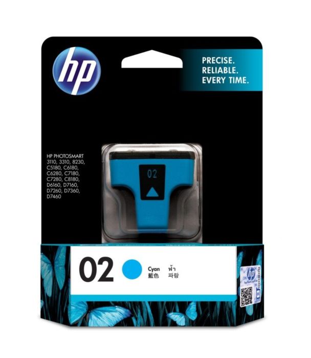 HP 02 AP Cyan Ink Cartridge C8771WA