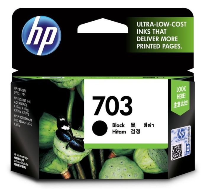 HP 703 Black Ink Cartridge CD887AA