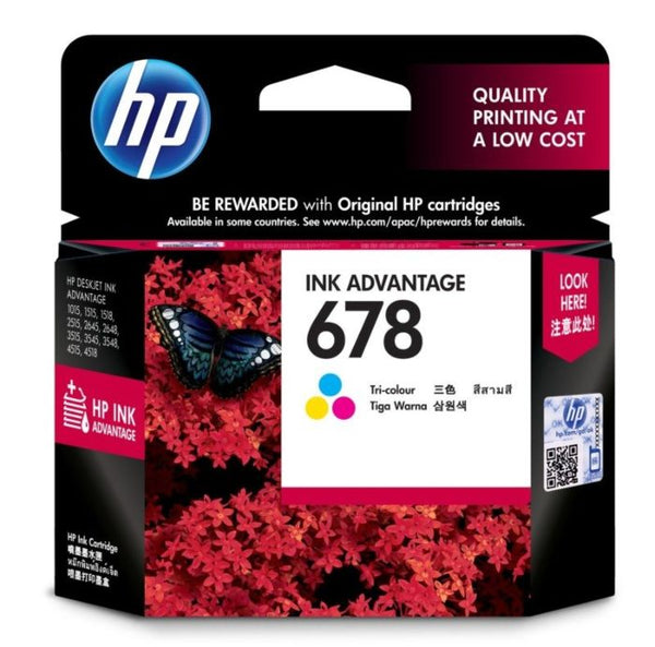 HP No 678 Tri-colour Ink Cartridge CZ108AA