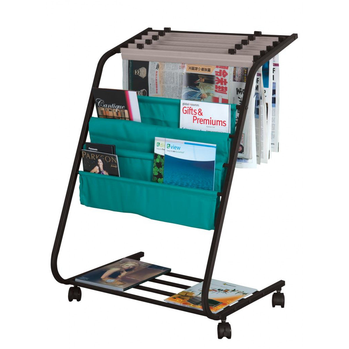 Premio Rack Newspaper & Magazine Rack NEWS28 – Premio Stationery