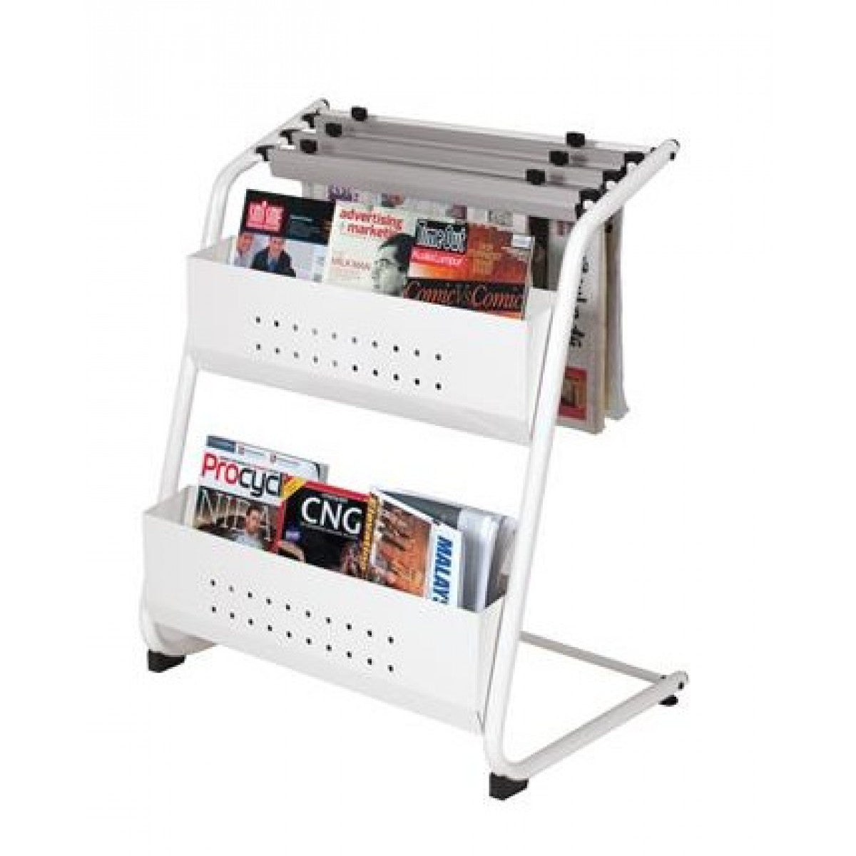 Premio Rack Newspaper & Magazine Rack NM323 – Premio Stationery