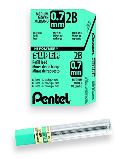 Pentel Hi-Polymer Lead 0.7MM 2B