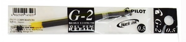 Pilot G2 Gel Pen 0.5mm (REFILL)