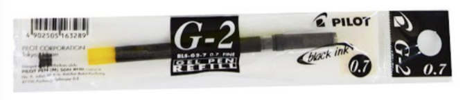 Pilot G2 Gel Pen 0.7mm (REFILL)