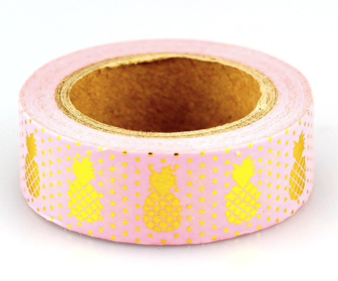 Pink Pineapple Washi Tape