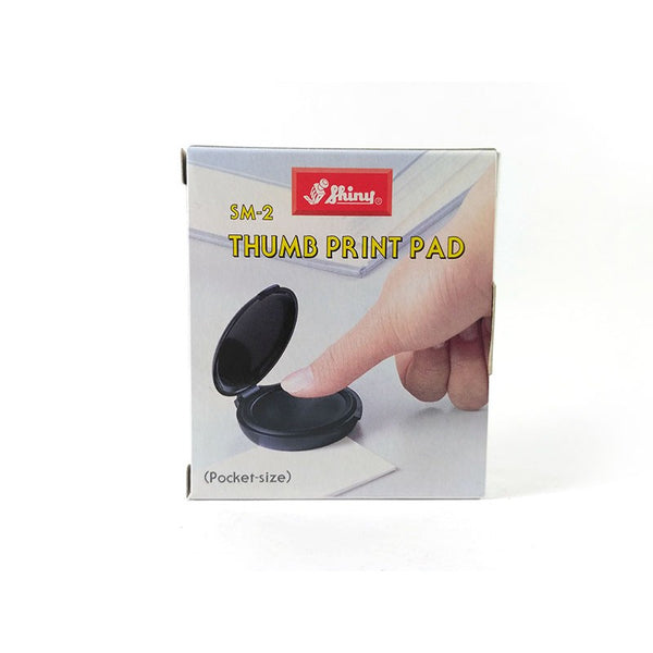 Shiny Thumb Print Pad Black SM-2