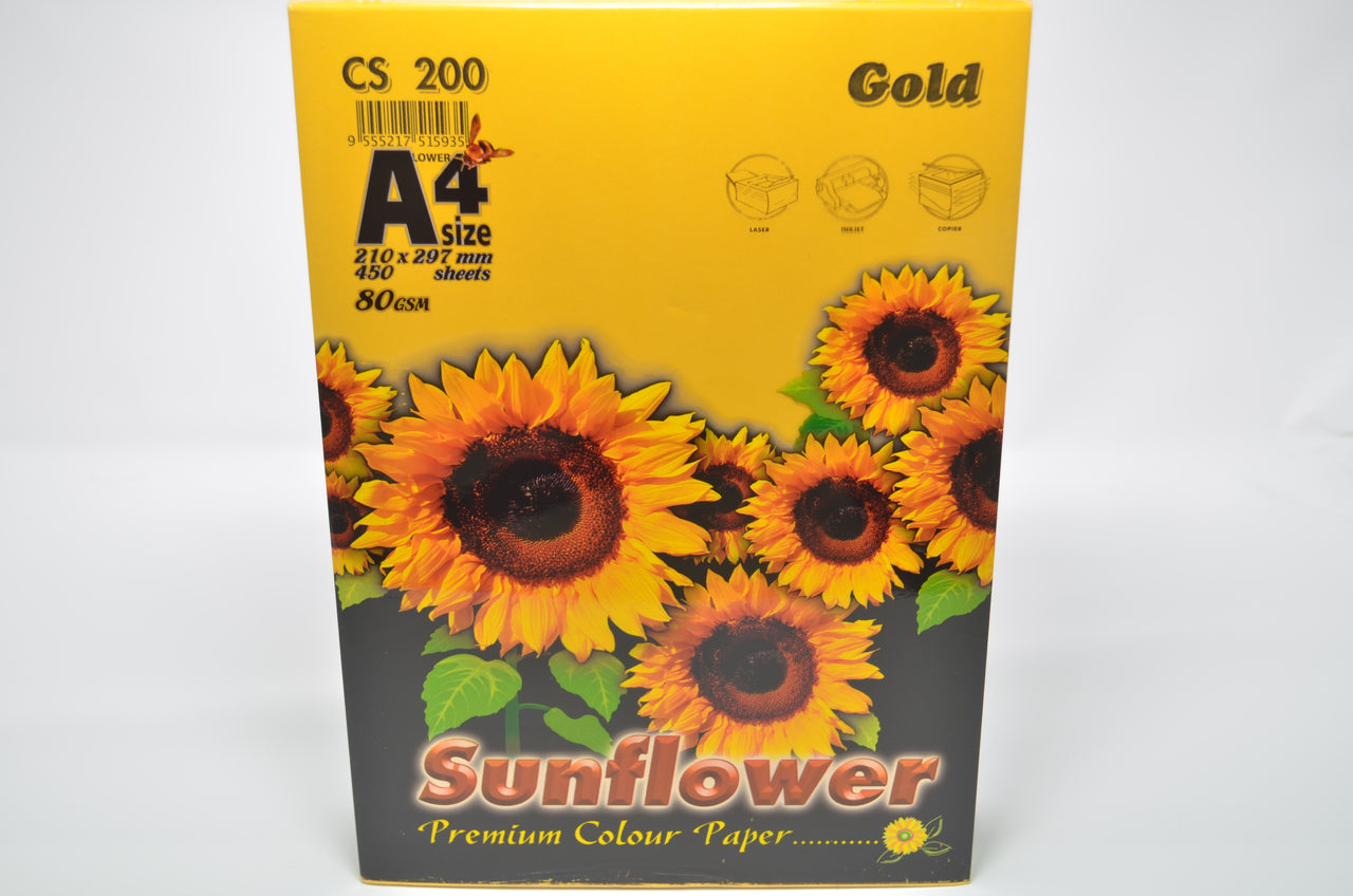Sunflower A4 Paper 80GSM Gold -450'S CS200