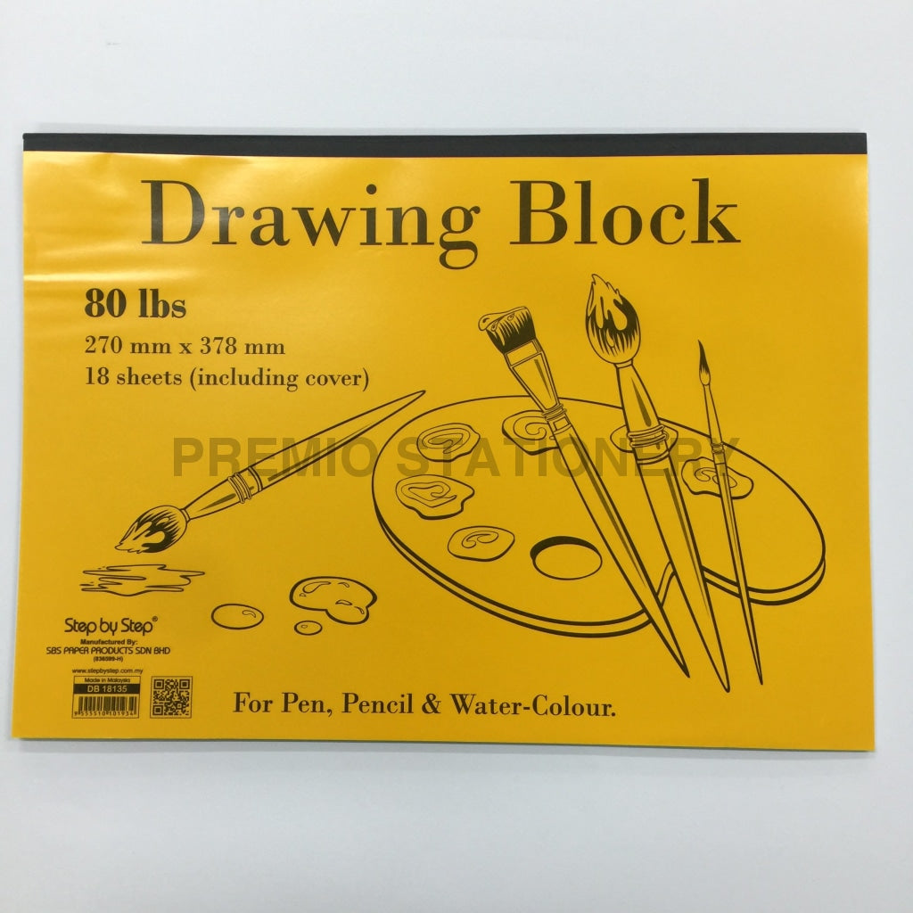Sbs Kids Drawing Block 18 Sheets Art Supplies